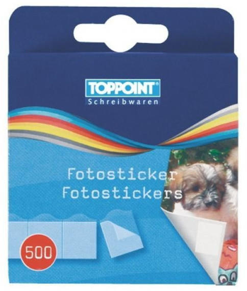 TOPPOINT Fotosticker/Fotokleber 500 Stück