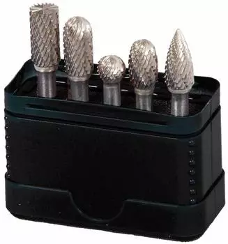 Projahn Hartmetall Frässtift Satz 5-tlg Form B, C, D, E, G Kopfdurchmesser 9.6 mm (70295)