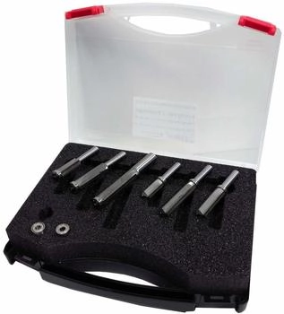 Guhdo B&uuml;ndigfr&auml;ser-Satz 6-teilig Schaft 8/12 mm in Kunststoffbox (7500.000.08)