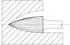 LUKAS HM-Frässtift Form G Spitzbogen ø10x20mm Z7 (A10041020608)