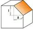 CMT Orange Tools Fasenfräser Wendemesser 45° S8 Z2 (659.045.11)