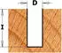 CMT Orange Tools K911-200 Gerader Fräser HW Z2 S=8mm D=20mm I=25mm (K911-200)