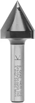 ENT V-Nutfräser und Schriftenfräser HW Z2 60°/90°, S8, D19,05mm (12042)