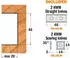 CMT Orange Tools Messerkopf für Verbindungen/Profile HW Z2+2 D=100x40x30 (694.020.30)