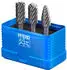 Pferd Hochleistungsfrässtift Set INOX 3-tlg. Ø12mm Schaft-Ø6mm (21901907)