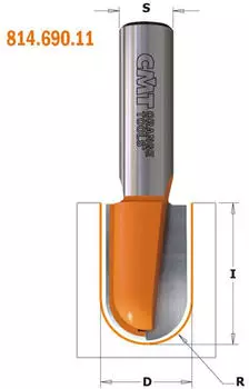 CMT Orange Tools Hohlkehlfr&auml;ser HM S=8 D=16 R=8 (914.160.11)