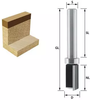 ENT B&uuml;ndigfr&auml;ser HW 12x19mm mit Kugellager oben (11650)