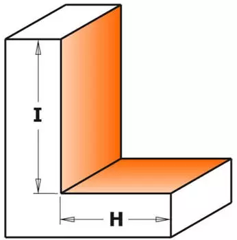 CMT Orange Tools &Uuml;berlappungsfr&auml;ser mit Wendemessern HW Z2 S=12.7 D=50.8x28.3x86 Rechts (660.991.11)