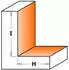 CMT Orange Tools Überlappungsfräser mit Wendemessern HW Z2 S=12.7 D=50.8x28.3x86 Rechts (660.991.11)