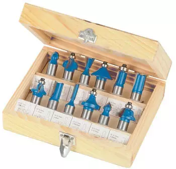 Silverline Tools TCT Fr&auml;ser-Set 1/2" 12-teilig (763555)