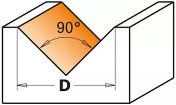 CMT Orange Tools Nutfr&auml;ser D=12,7x12,7mm S=8 (915.127.11)