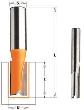 CMT Orange Tools Nutfr&auml;ser Gerader Schnitt (712.060.11)