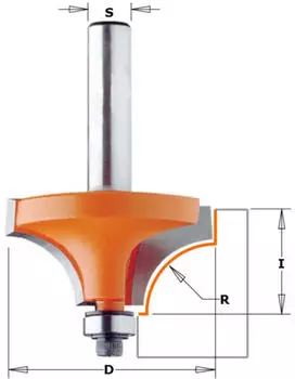 CMT Orange Tools Radiusfr&auml;ser konkav mit Kugellager S=8 D=16,7mm R=2 (939.167.11)