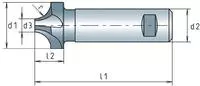 Maykestag - Viertelkreisprofilfr&auml;ser Din 6518 B Typ N Radius 5 Mm ( 4117802010 )