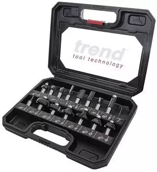 Trend Oberfräser Starter-Set TCT 1/2in, 15-teilig (SET/SS9X1/2TC)