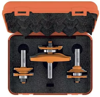 CMT Orange Tools Set mit 3 Fr&auml;sern f&uuml;r Schrankt&uuml;ren, Schaft S=12mm (900.517.11)