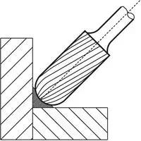 LUKAS Fr&auml;sstift HM, Form C, Walzenrund - 10x20 / 7