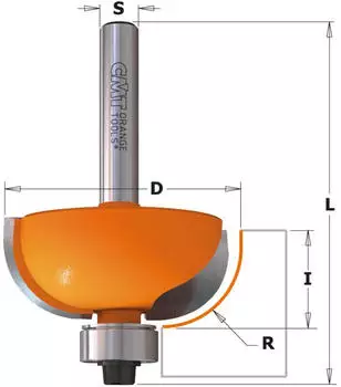 CMT Orange Tools HM-Hohlkehlfr&auml;ser D=35x16mm R=12,7mm S=8mm (937.350.11)