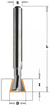 CMT Orange Tools Schwalbenschwanzfr&auml;ser 19&deg; VHM D=9,3x7,3mm Schaft 6mm (718.093.11)
