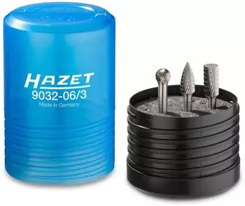 HAZET Hartmetall-Fr&auml;sstift-Satz 6mm, 3-teilig (9032-06/3)