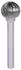 KS Tools HM Kugel-Frässtift Form D, Ø 16mm, 60mm (515.3286)