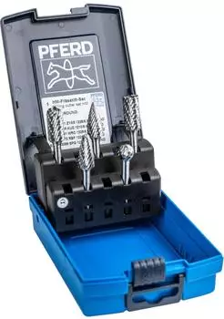 Pferd Hartmetall-Frässtift-Set 1412 ALLROUND 5-tlg. Ø 12mm (21901412)