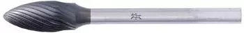Pferd Hartmetall-Fr&auml;sstift Flamme B &Oslash;6x13mm, Schaft-&Oslash; 3mm, Z5 HICOAT (21203654)