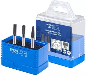 Pferd Frässtift-Set 1306 Micro HC-FEP Ø 6mm Schaft (21901307)