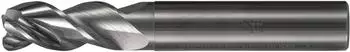 Pferd VHM-Fr&auml;ser &Oslash;10mm, 3 Schneiden, Radius 1mm, unbeschichtet (23000431)