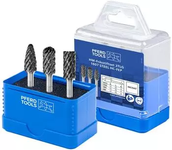 Pferd Fr&auml;sstift-Set HC-FEP STEEL &Oslash; 12mm, Schaft 6mm (21901808)