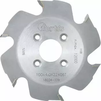 Fortis HW-Lamellen-Nutfr&auml;ser 100x4x22 Z6W