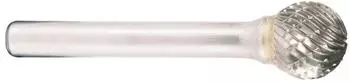 Projahn Hartmetallfr&auml;ser Form D Kugel 4mm Kreuzverzahnung (700463040)