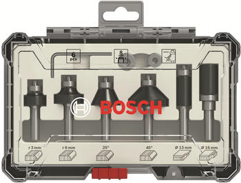 Bosch Rand- und Kantenfräser-Set 6tlg 8mm Schaft