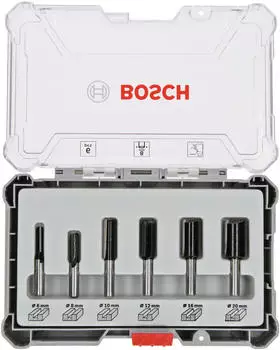 Bosch Nutfräser-Set 8-mm-Schaft 6-tlg. (2607017466)