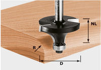 FESTOOL Abrundfr&auml;ser Festool Abrundfr&auml;ser HW Schaft 12 mm D63/32/R25 (mit