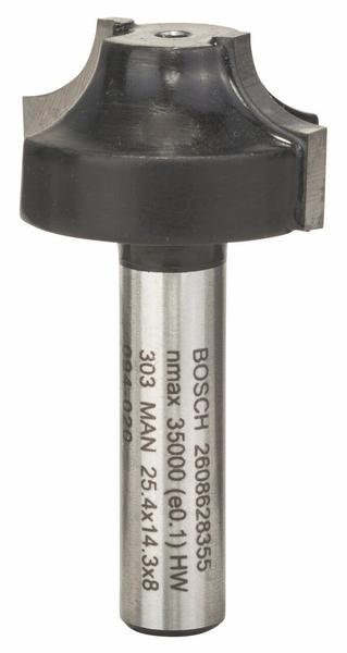 Bosch Profilfräser 8 / R 6,3 / D 25,4 / L 14,3 / G 46 mm (2608628355)