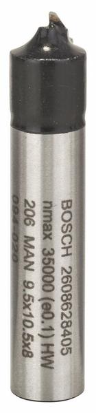 Bosch Viertelstabfräser 8 / R 3,2 / D 9,5 / L 10 mm (2608628405)