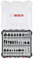 Bosch Fr&auml;ser 2607017475, 8mm, 30-teiliges Set, mit Kunststoffkassette, f&uuml;r Holz