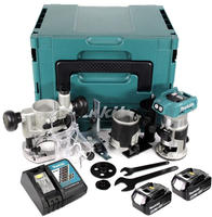 Makita Drt 50 Rmj X2 18 V Li-ion Akku Brushless Multifunktionsfr&auml;se Im Makpac Inkl.