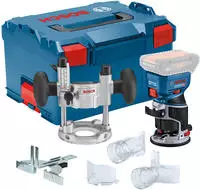 Bosch Kantenfr&auml;se GKF 18V-8 Professional, Akku, 18 V, 8mm, mit Spannzange, Zubeh&ouml;r
