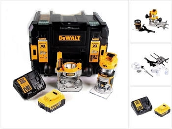DeWalt Akku Kombifräse 18V 55mm inkl. 1x Akku 4,0 Ah + 1x Schnellladegerät