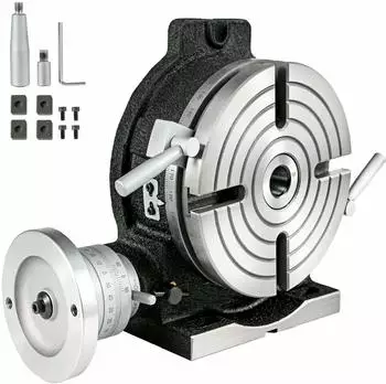 VEVOR Rundteiltisch 200mm Horizontal-Vertikal schwenkbar (Vertical Rotary Table)