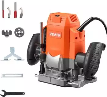VEVOR Oberfräse 1200W, 12000-30000U/min, Tauchanschlag