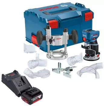 Bosch Professional GKF 18V-8 (1x 5,0 Ah + Ladeger&auml;t + Taucheinheit + L-Boxx)