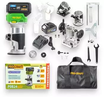 PROCRAFT Oberfr&auml;se 3-in-1 20V Brushless, 6/8mm (POB24-1B-F)