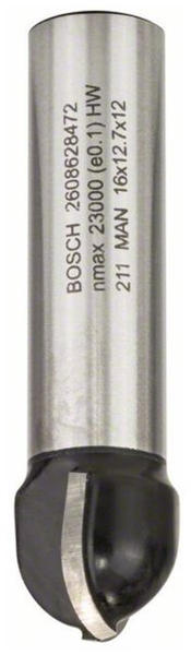 Bosch Hohlkehlfräser 12 / R 8 / D 16 / L 12,7 mm (2608628472)
