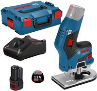 Bosch Akku-Kantenfr&auml;se GKF 12V-8 12 V / 1x 2,0 Ah Akku + Ladeger&auml;t inkl. 2x...