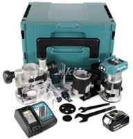 Makita DRT 50 RF1J X2 18 V Li-Ion Akku Brushless Multifunktionsfr&auml;se im Makpac inkl.