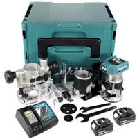 Makita Drt 50 Rtj X2 18 V Li-ion Akku Brushless Multifunktionsfr&auml;se Im Makpac...