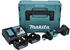 6 Ah, mit 2 Akkus: Makita DCO181